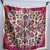 Print 90cm Foulard Satin Hijab Silk Shawl Square Scarf