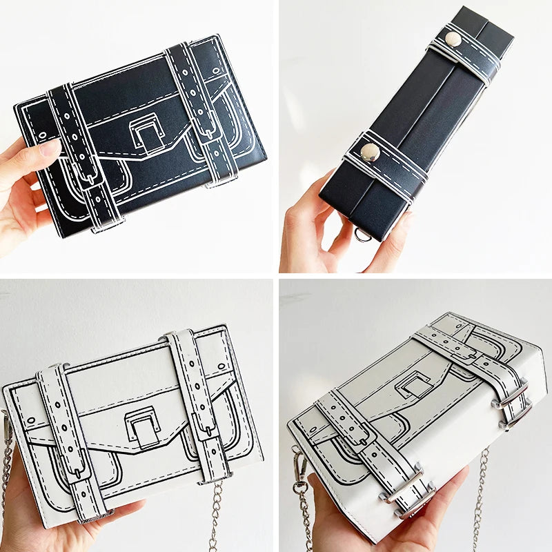 collection of Pu Leather Box Design Shoulder Bag