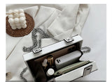 Compartment of Pu Leather Box Design Shoulder Bag