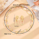Size of Punk Acrylic Resin Jewelry Set