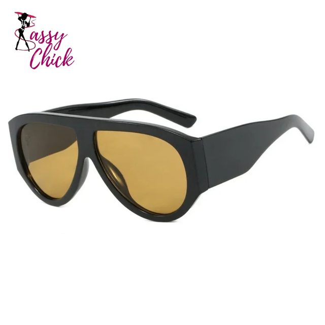 Punk Big Frame Designer Vintage Sunglasses Sassy Chick Logo