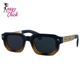Punk Classic Driving Rectangle Polarized Sunglasses Sassy Chick Logo