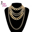 Punk Cuban Link Necklace Set Sassy Chick Logo