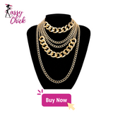 Punk Cuban Link Necklace Set