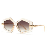 White Punk Oversized Heterotypic Sunglasses