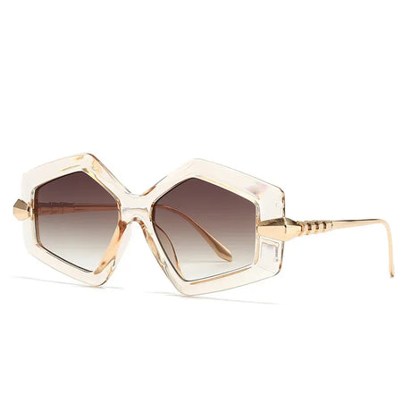 White Punk Oversized Heterotypic Sunglasses