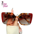 Punk Popular Outdoor  Square Big Frame Sunglasses Sassy Chick Logo