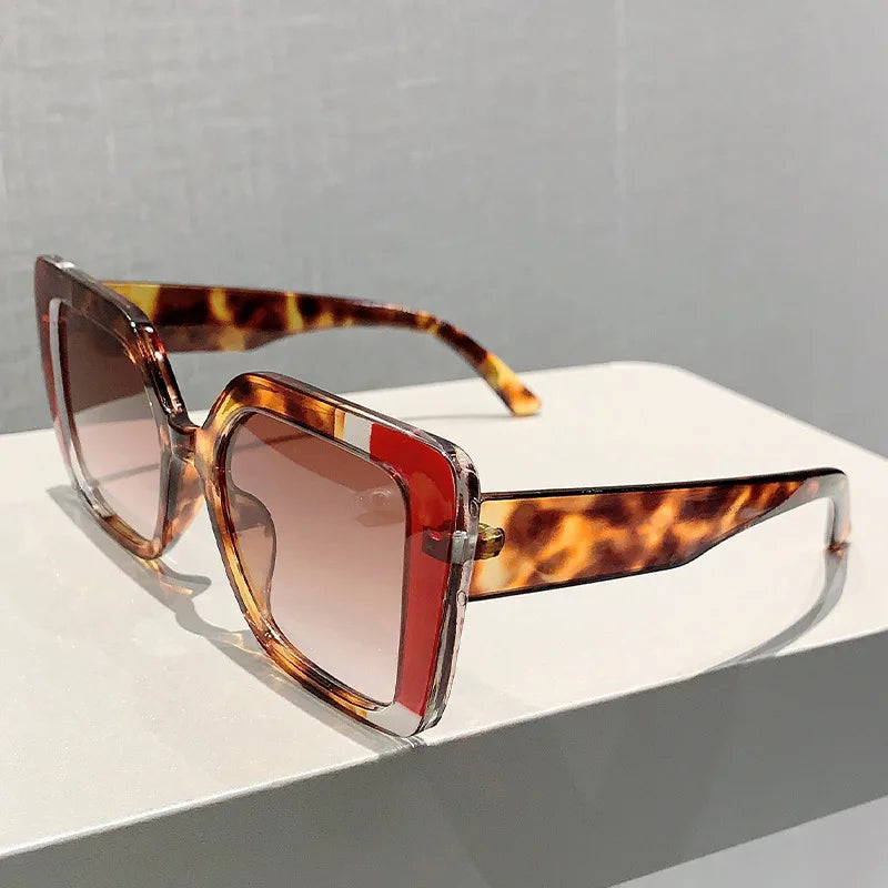 Punk Popular Outdoor  Square Big Frame Sunglasses