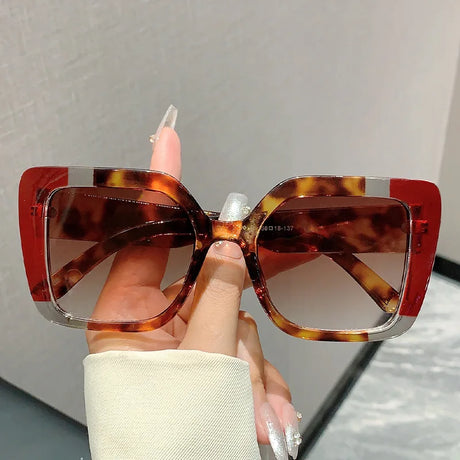 Punk Popular Outdoor  Square Big Frame Sunglasses