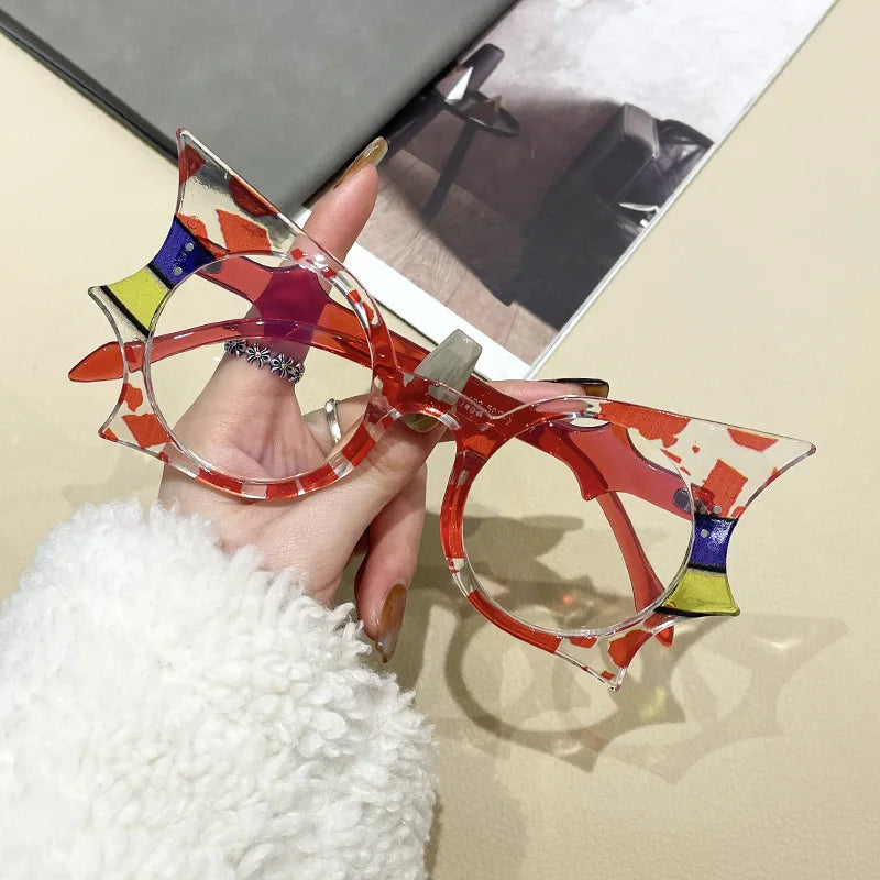 Red Punk Presbyopic Reading Glasses