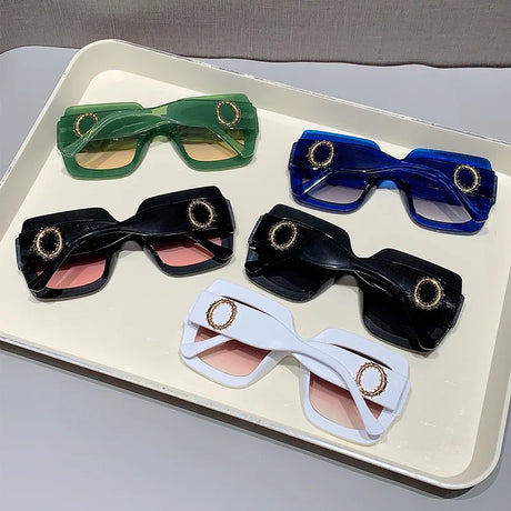 Collection of Punk Square Fashion Oversized Sunglasses