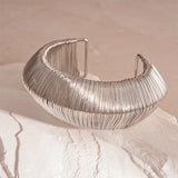 Punk Stainless Metal Geometric Cuff Bracelets Bangles