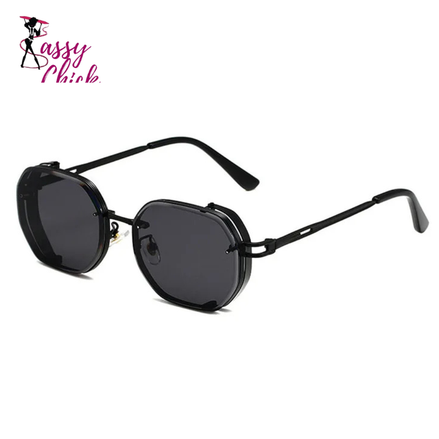 Punk Vintage Steampunk Sunglasses Sassy Chick Logo