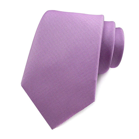 Purple Stripes Floral Plaid Solid Dot 8CM Necktie