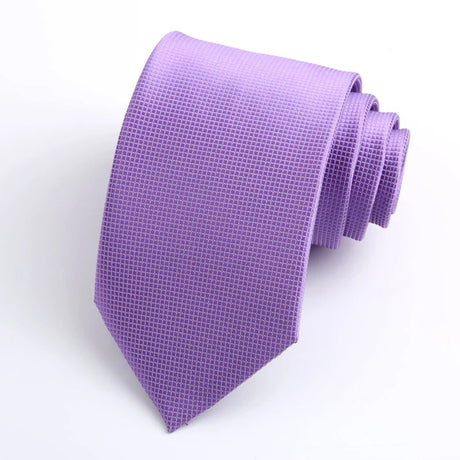Purple Stripes Floral Plaid Solid Dot 8CM Necktie