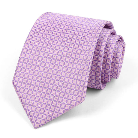 Purple Stripes Floral Plaid Solid Dot 8CM Necktie