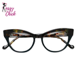 Quality Spring Hinge Cat Eye Clear Eyewear Sassy Chick Logo