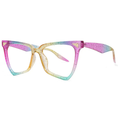 Rainbow Rainbow Oversized Anti Blue Light Computer Eyeglasses