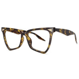 Gold Black Rainbow Oversized Anti Blue Light Computer Eyeglasses