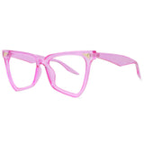 Pink Rainbow Oversized Anti Blue Light Computer Eyeglasses