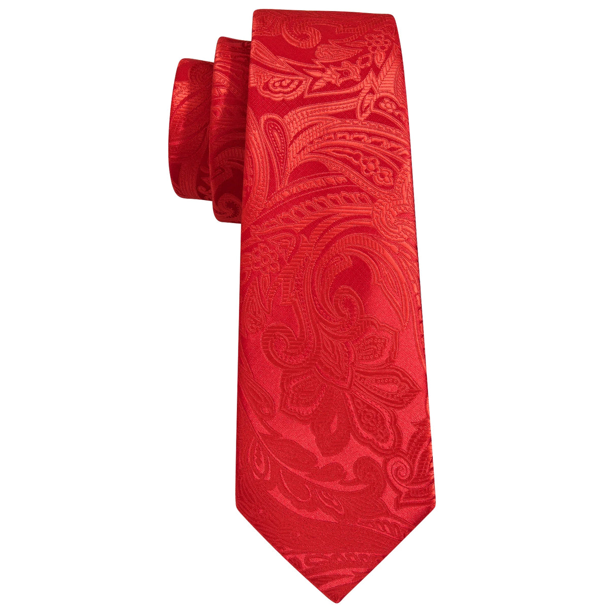 red flower pattern necktie