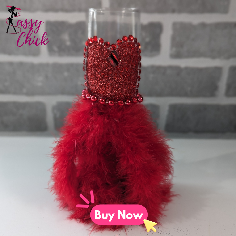 Red Feather Custom Design Wine Glass