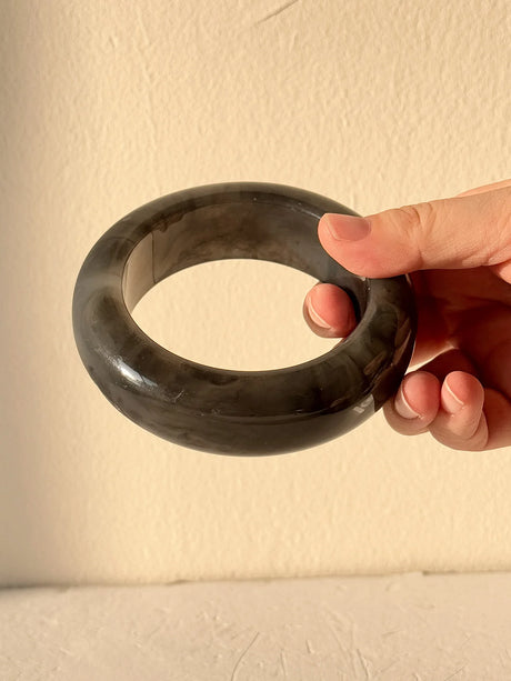 grey round irregular bracelet