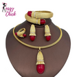 Red Opal Pendant Necklace Set Sassy Chick Logo
