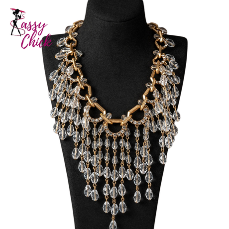 Resin Beads Necklace Sassy Chick Logo