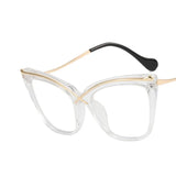 White Retro Anti Blue Light Computer Eyeglass