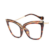 Leopard Retro Anti Blue Light Computer Eyeglass