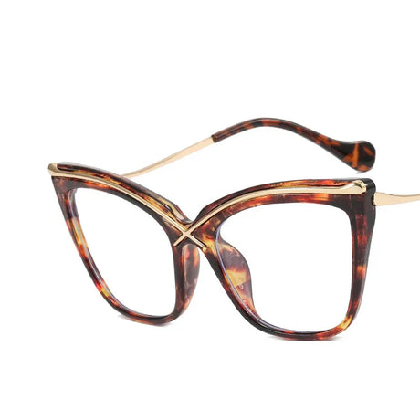 Leopard Retro Anti Blue Light Computer Eyeglass