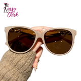 Retro Butterfly  Women's Cat Eye Sunglasses Sassy Chick Logo