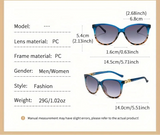 Size of Retro Butterfly  Women's Cat Eye Sunglasses