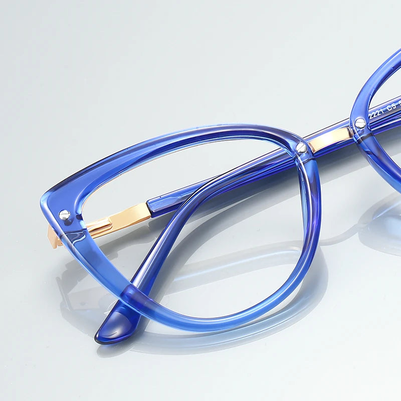 Retro Cat Eye Myopia Photochromic Eyeglasses