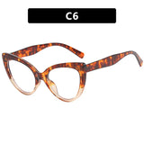 Retro Cat Eye Reading Eyewear red brown