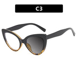 Retro Cat Eye Reading Eyewear black/ leopard