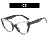 Retro Cat Eye Reading Eyewear black white