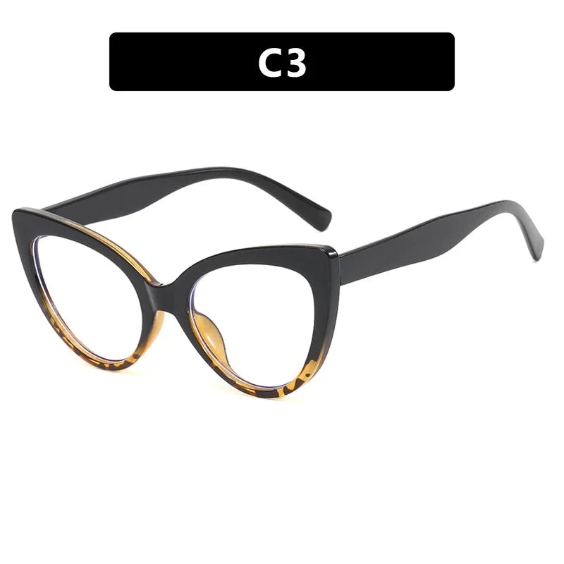 Retro Cat Eye Reading Eyewear black leopard