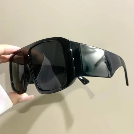 Back Retro Classic Thick Big Frame Oversized Pilot Sunglasses