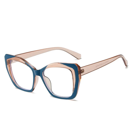 Brown Retro Colorful Leopard Frame Cat Eye Eyewear