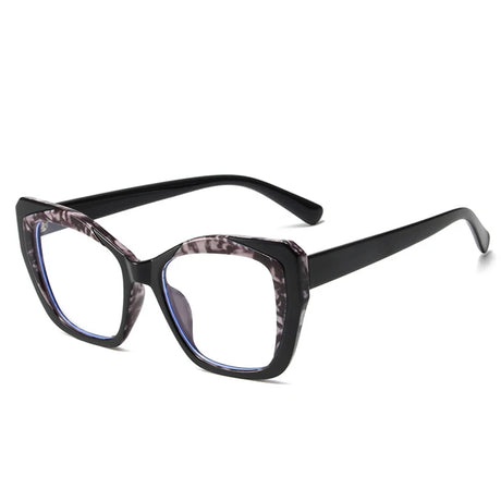 Black Retro Colorful Leopard Frame Cat Eye Eyewear