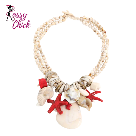 Retro Ethnic Starfish Style Necklace Sassy Chick Logo