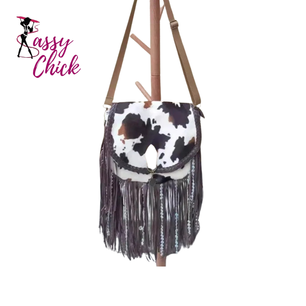 black and white tote bag sassy chick logo