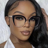 Retro Large Anti-Blue Light Photochromic Radiation Reading Eyewear