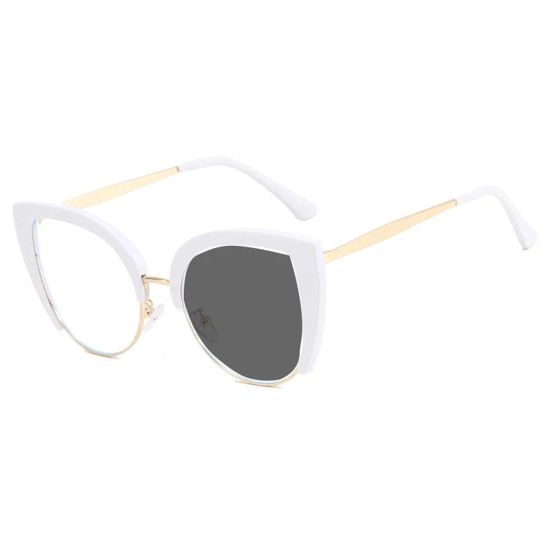 Retro Large Anti-Blue Light Photochromic Radiation Reading Eyewear