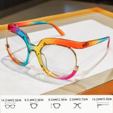 Size of Retro Large Frame Decorative Computer Spectacles Glasses