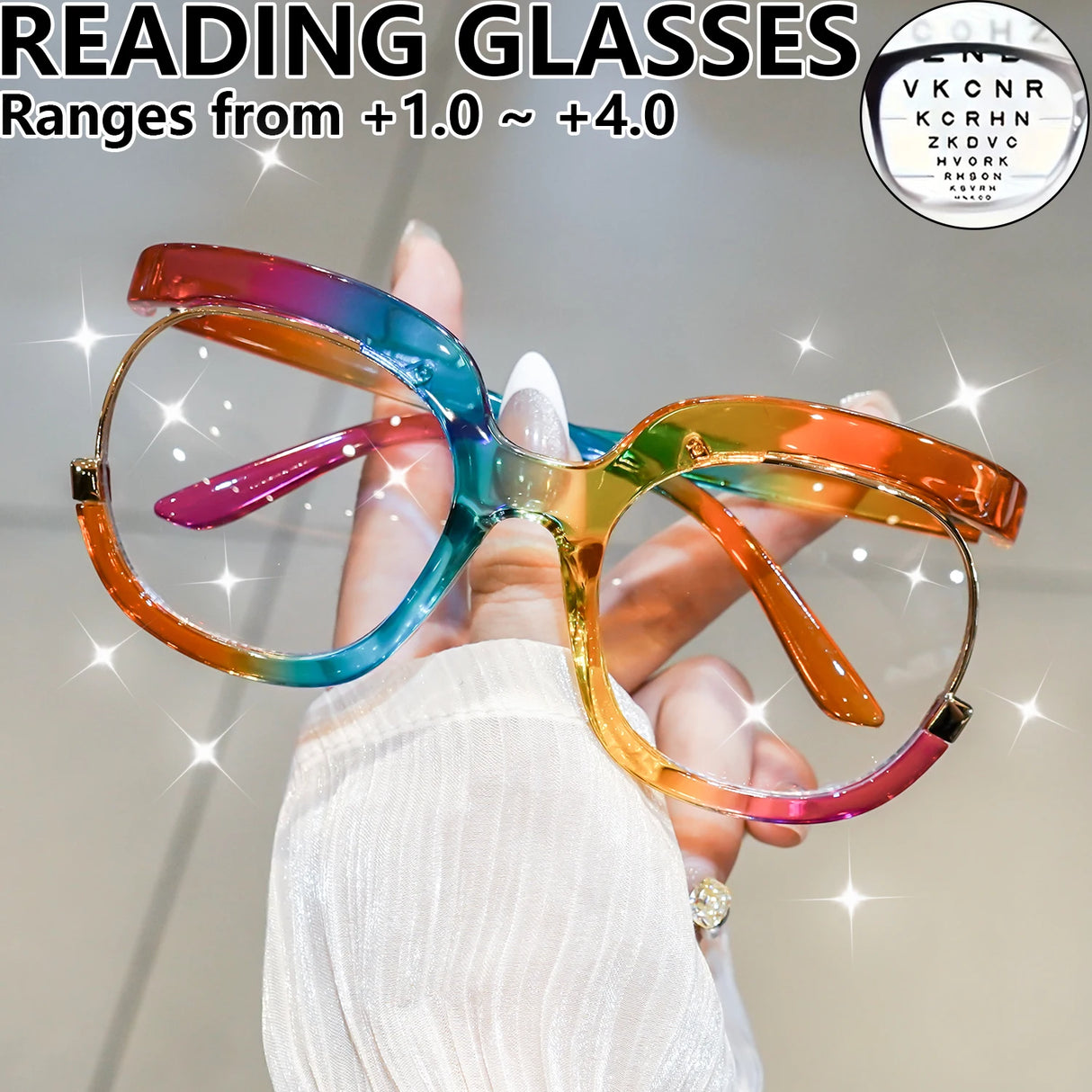 Retro Large Frame Decorative Computer Spectacles Glasses