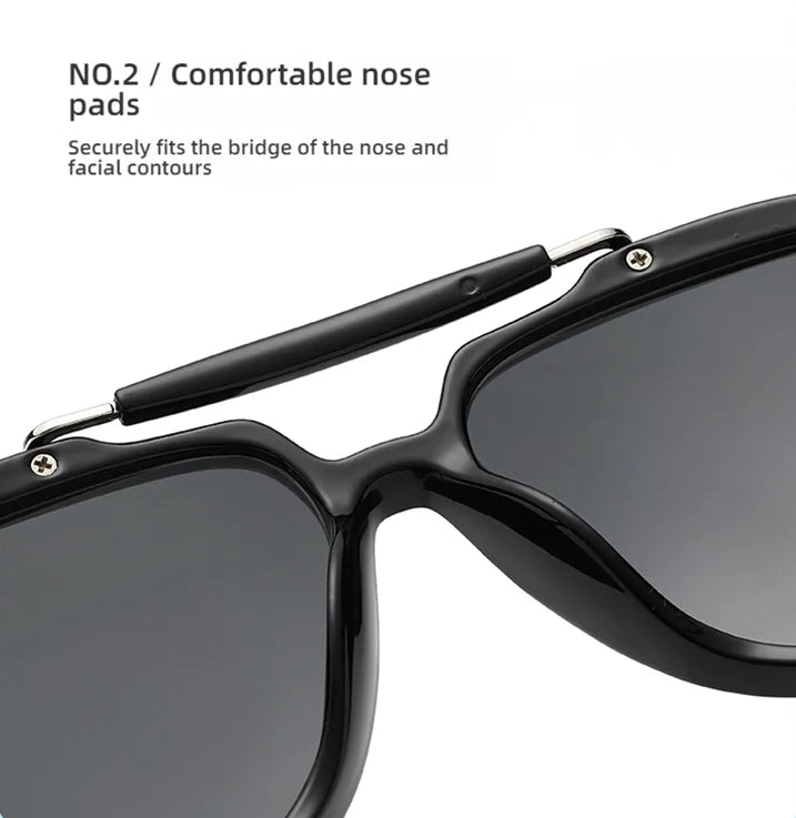 Details of Retro Large Frame Pilot UV400 Protection Sunglasses