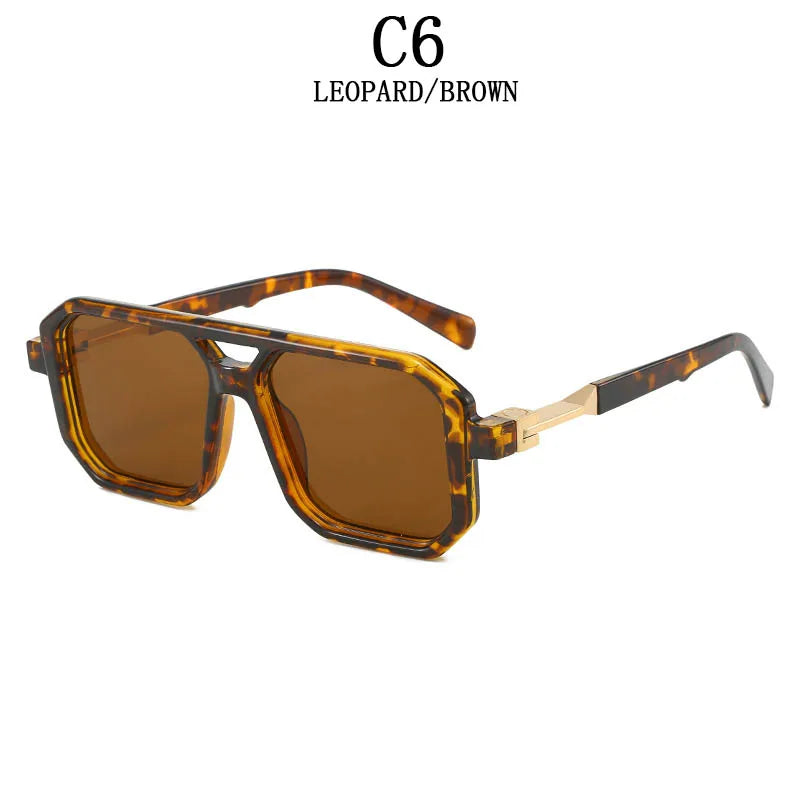 Retro Men Square Sunglasses